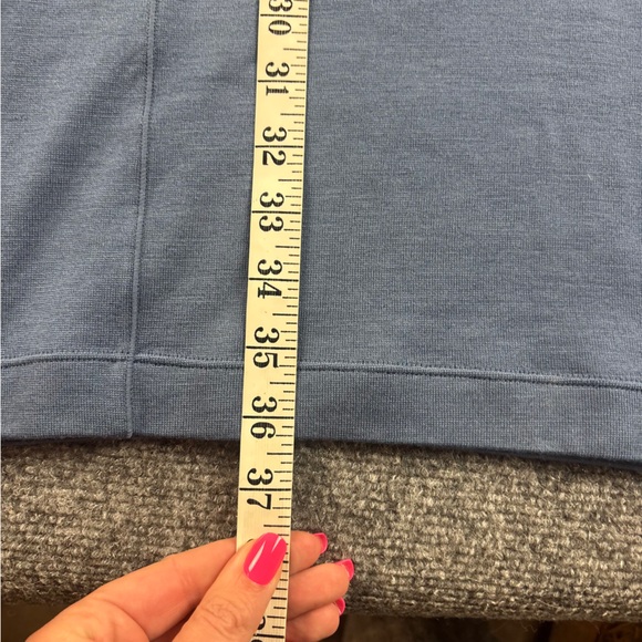 ICEBREAKER Women’s Blue Granary 260 Merino Long Sleeve 1/4 Zip Dress size Small - Picture 8 of 11